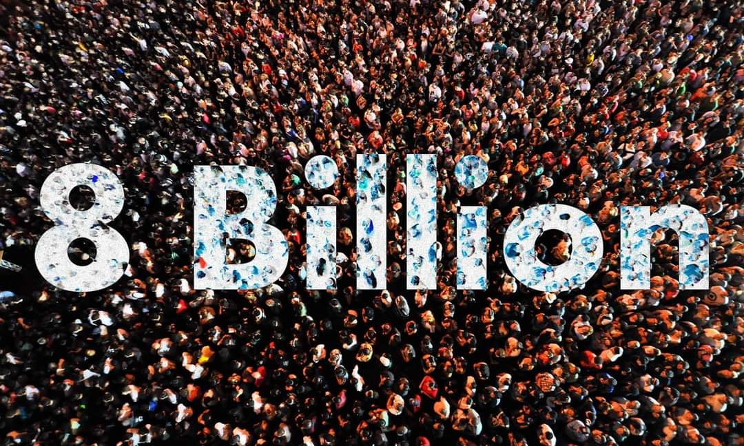 World population hits 8 billion today