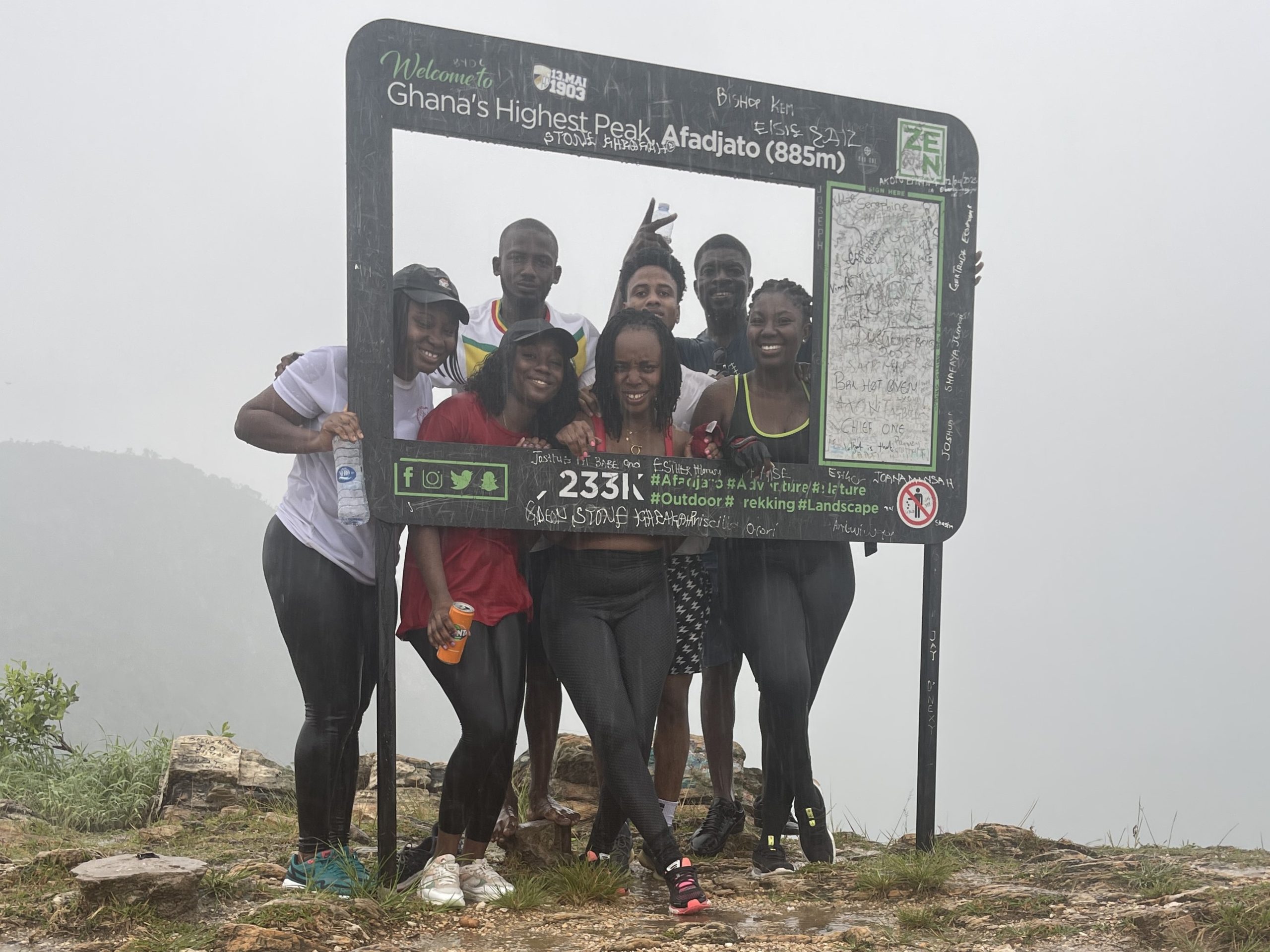 Afadjato tourists call for resting shelter on Afadjato