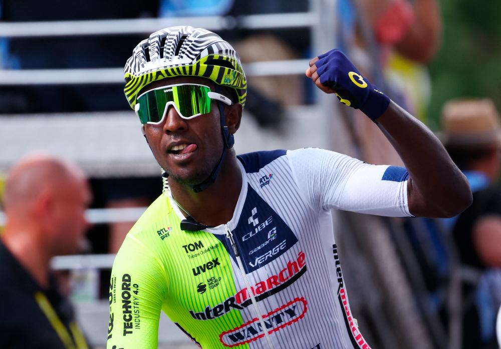 Girmay first black African to win Tour de France stage